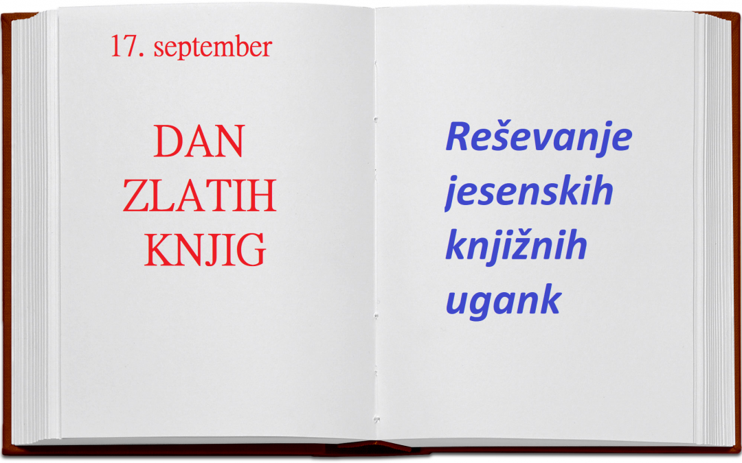 17. september je dan zlatih knjig